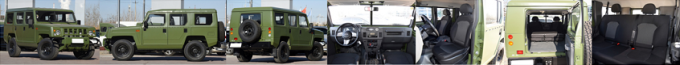 Jeep militaire diesel de la voiture 4wd de SUV de ville d'entraînement de 4 roues pour l'Assemblée locale 0